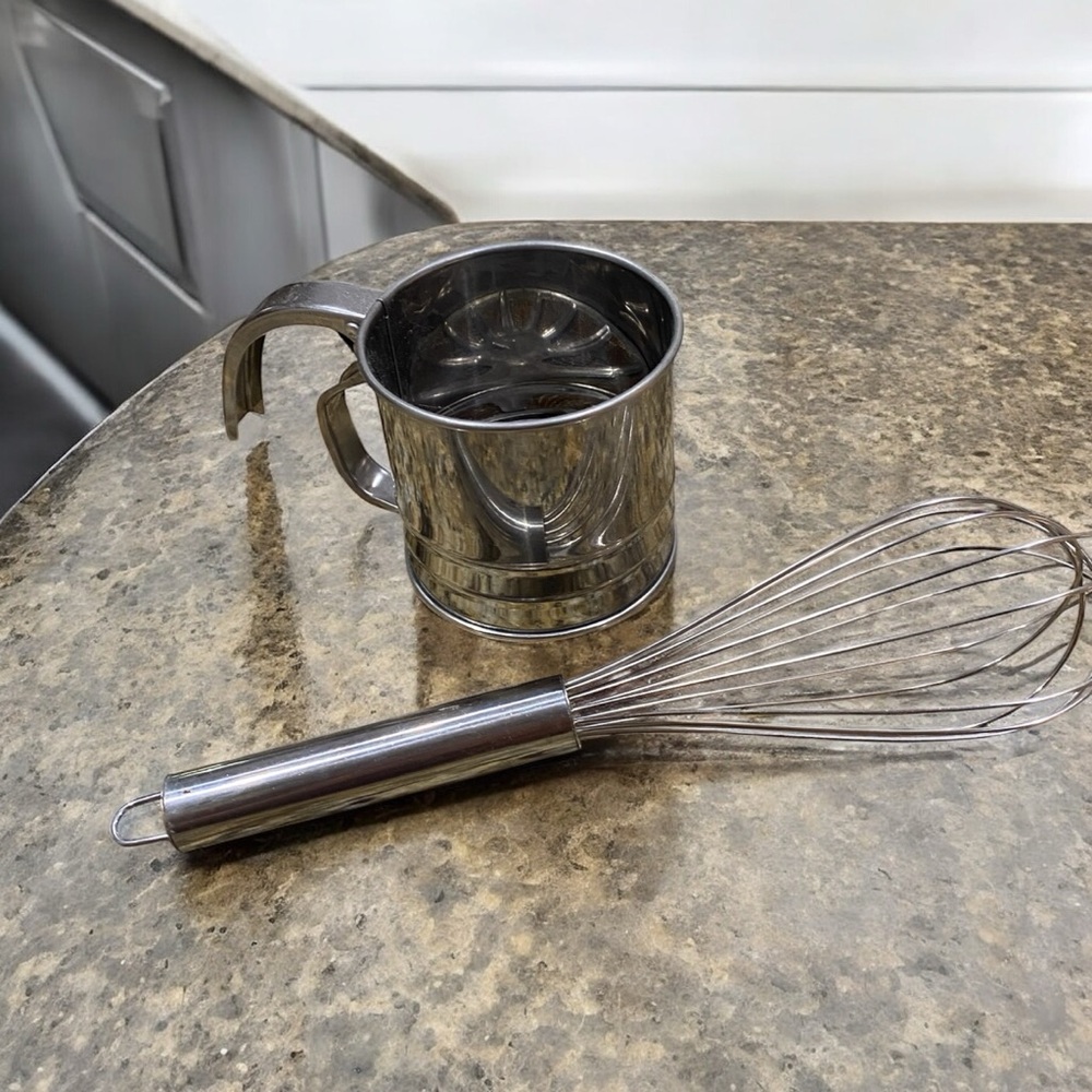 Stainless Steel Whisk and Sifter